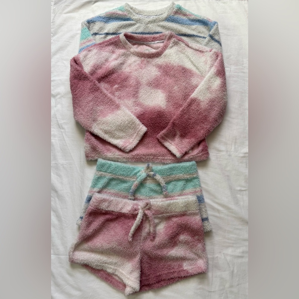 Limited Too Kids Long Sleeve & Shorts Pajama Set Lot of 2 Sets Size 10 (Medium)